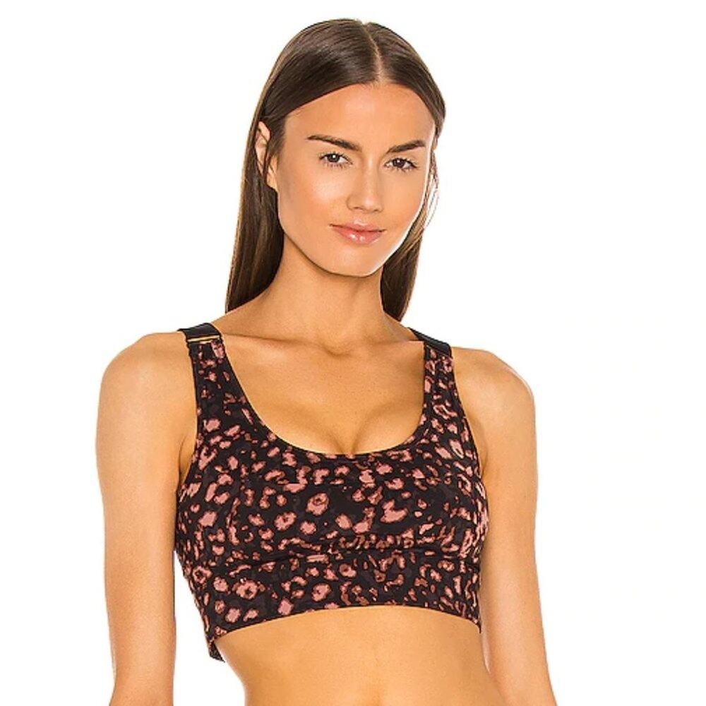 VARLEY Edris Sports Bra Leopard Animal Print